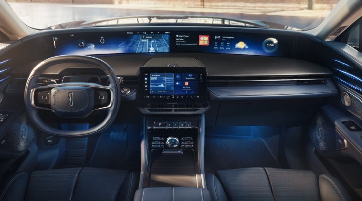 A large panoramic display is shown on the dashboard of a 2026 Lincoln Nautilus® SUV | Krenzen Lincoln in Duluth MN